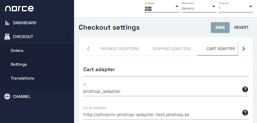 Platform adapter configuration