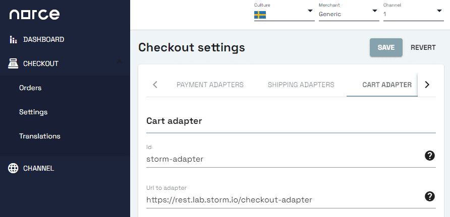 Platform adapter configuration
